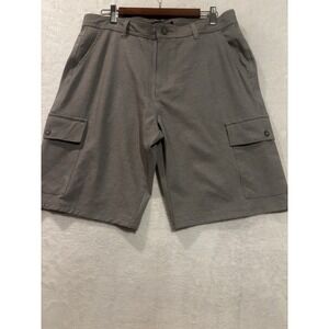 NWT Burnside Shorts Men's 32 Summer Cargo Stretch‎ Casual Gray Golf Outdoor
